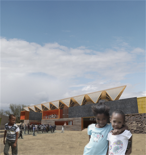 Visualisierung des Children’s Theatre in Kapstadt/Südafrika
